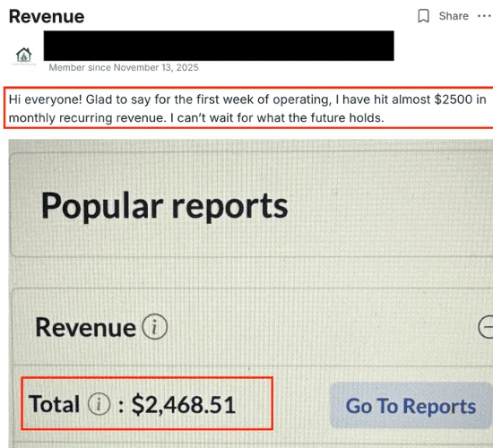 Student result screenshot